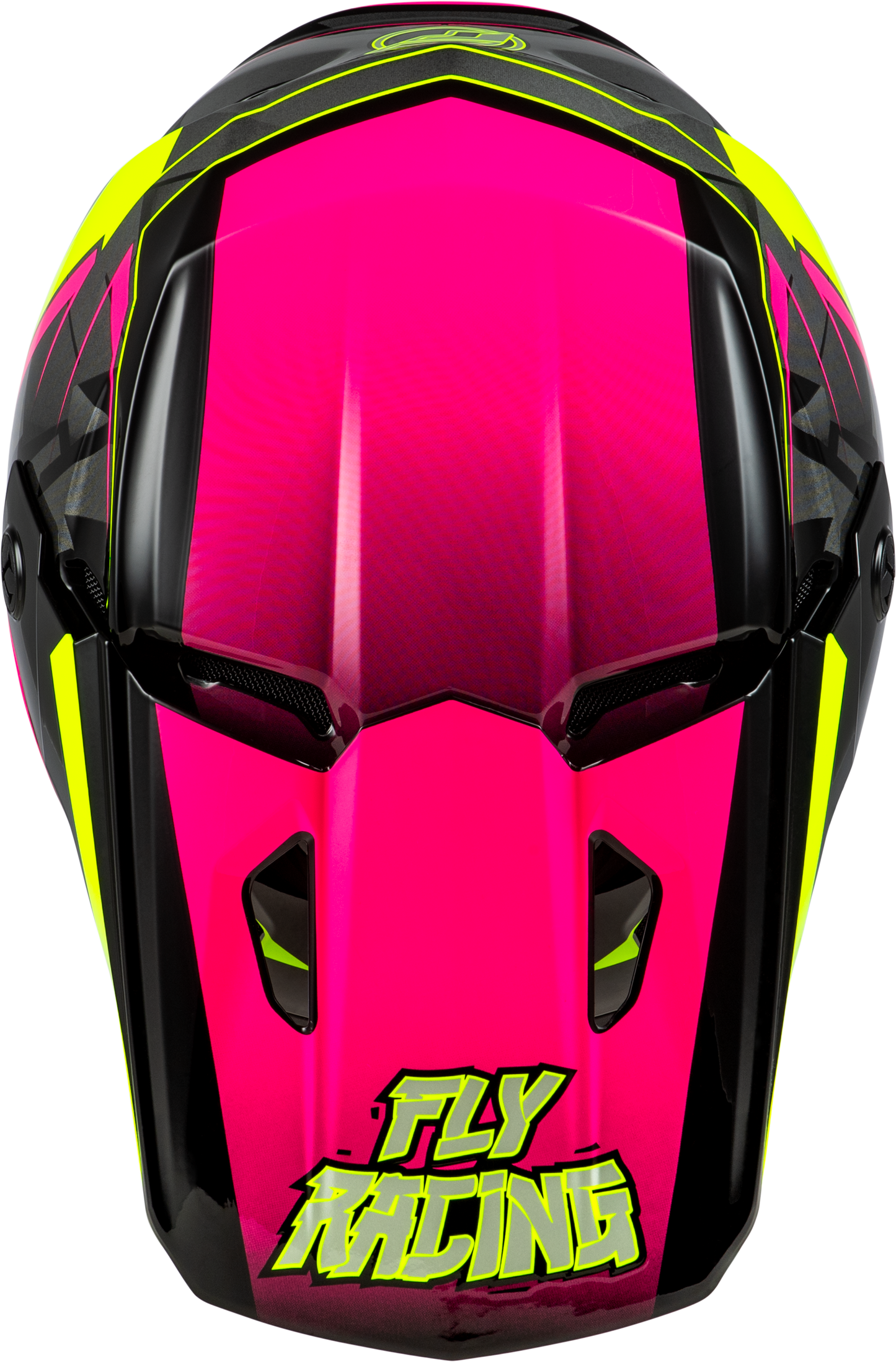 Youth Kinetic Scorched Helmet Neon Pink/Hi Vis/Black Ym