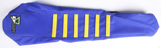 Seat Cover Blue/Yellow W/Ribs