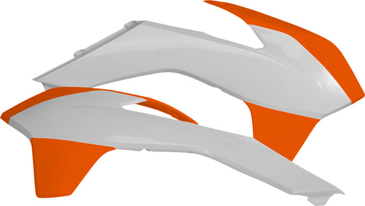 Radiator Shrouds White/Orange