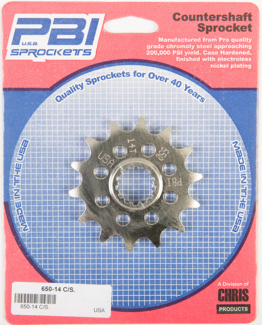 Front Cs Sprocket Steel 14t 520 Kaw/Suz