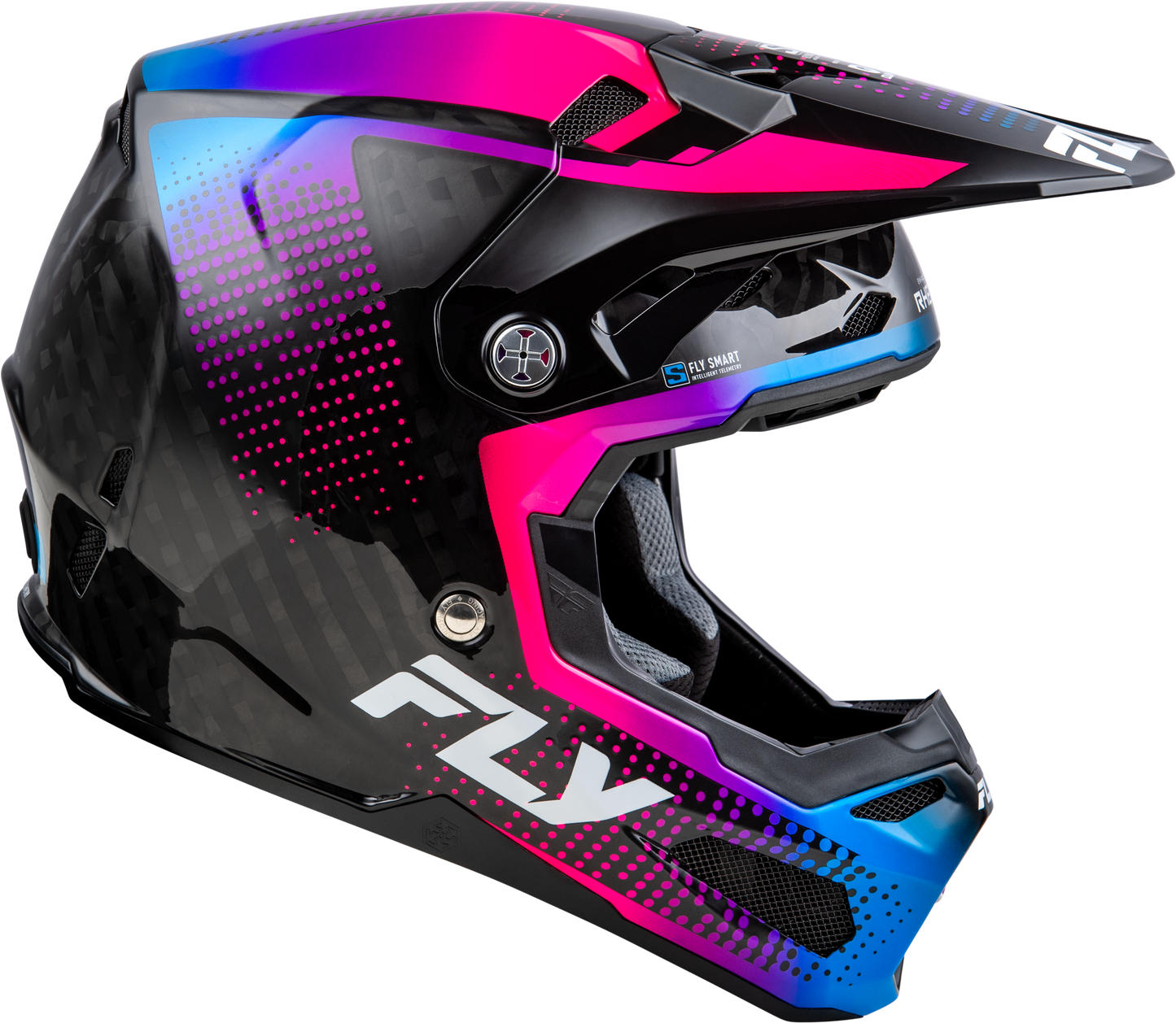 Yth Formula S Carbon Protocol Helmet Blk Carbon/Blue/Pink Yl