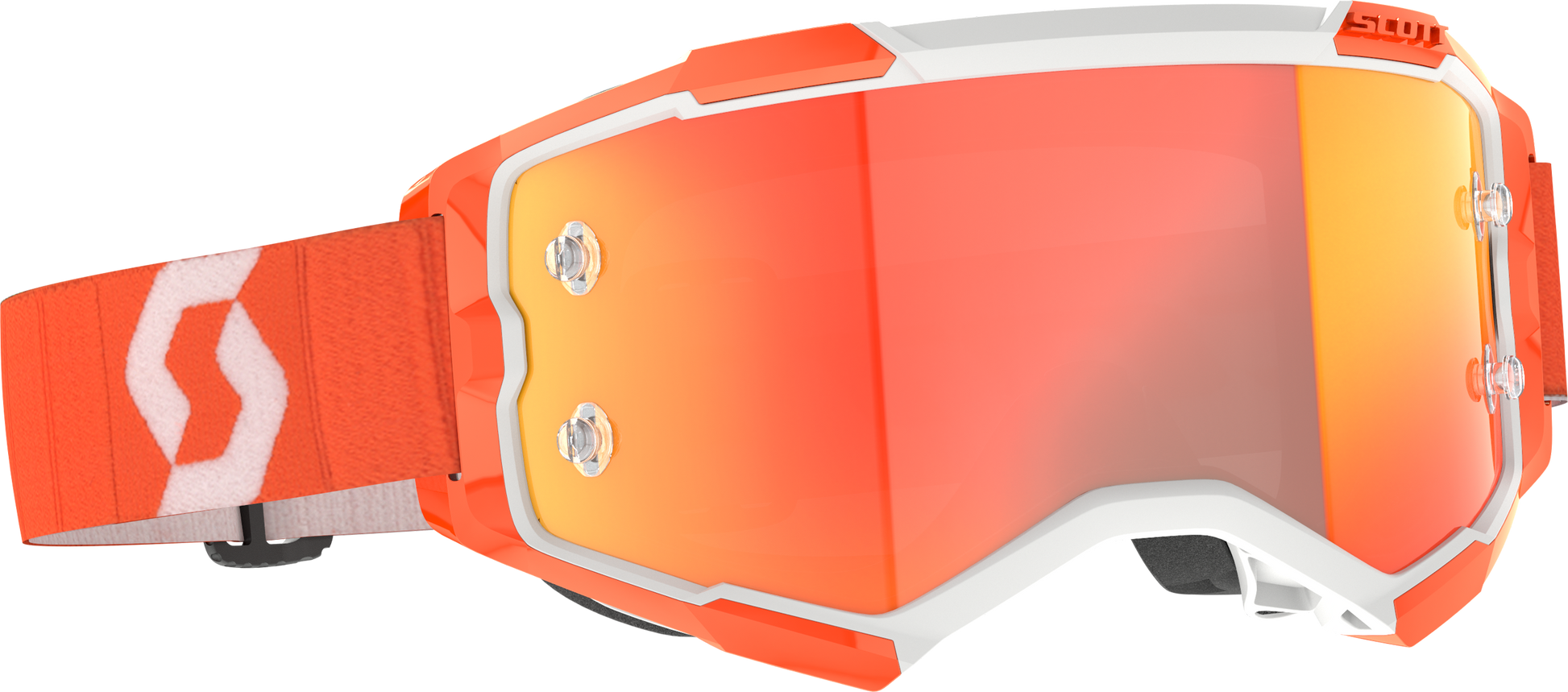 Fury Goggle Orange Orange Chrome Works