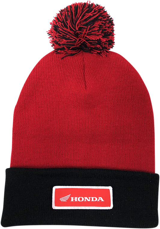 FACTORY EFFEX Honda Pom Beanie - Red/Black 23-86302