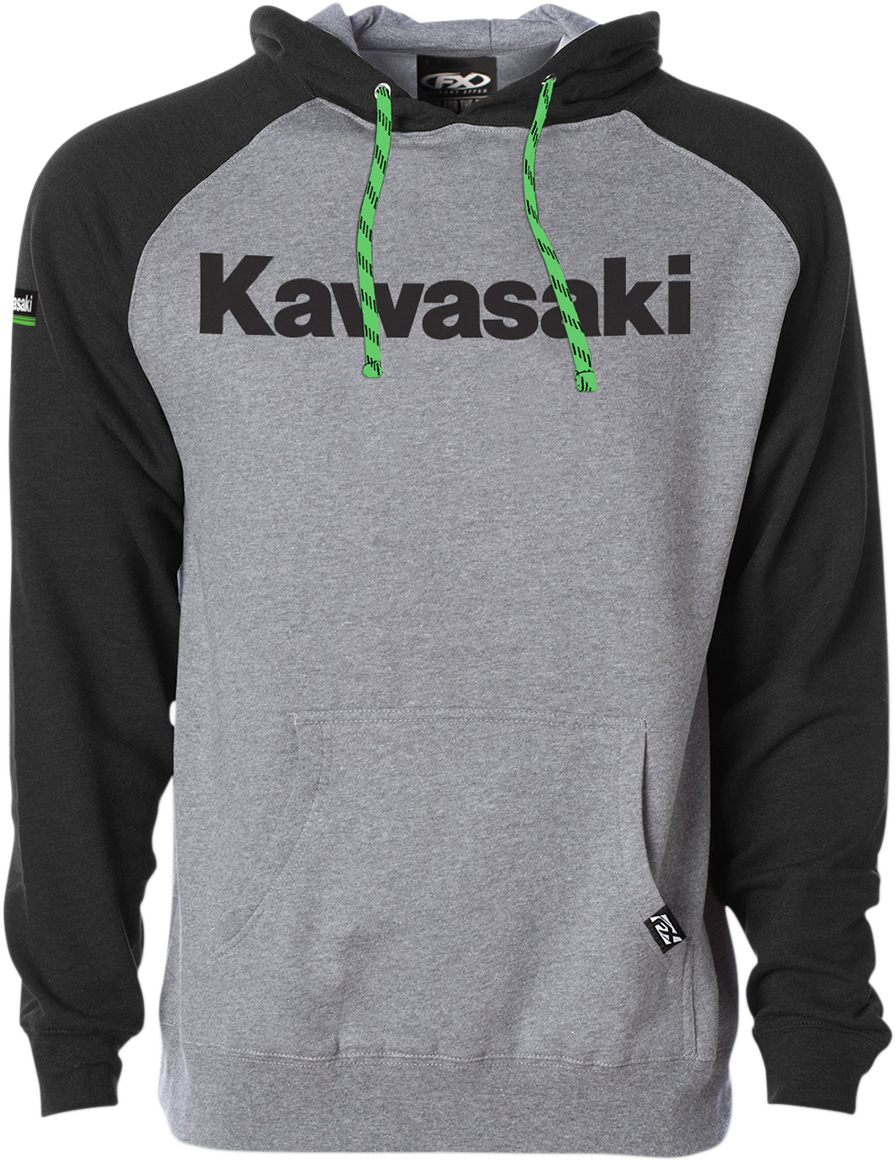 FACTORY EFFEX Kawasaki Standard Hoodie - Black/Heather - XL 23-88106