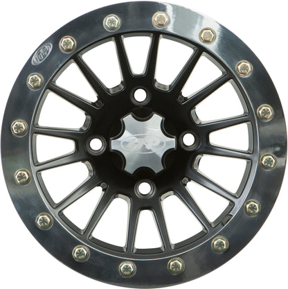 Sd Sngl Bdlk 14x7 4/110 5+2 M.Blk   Polished Ring