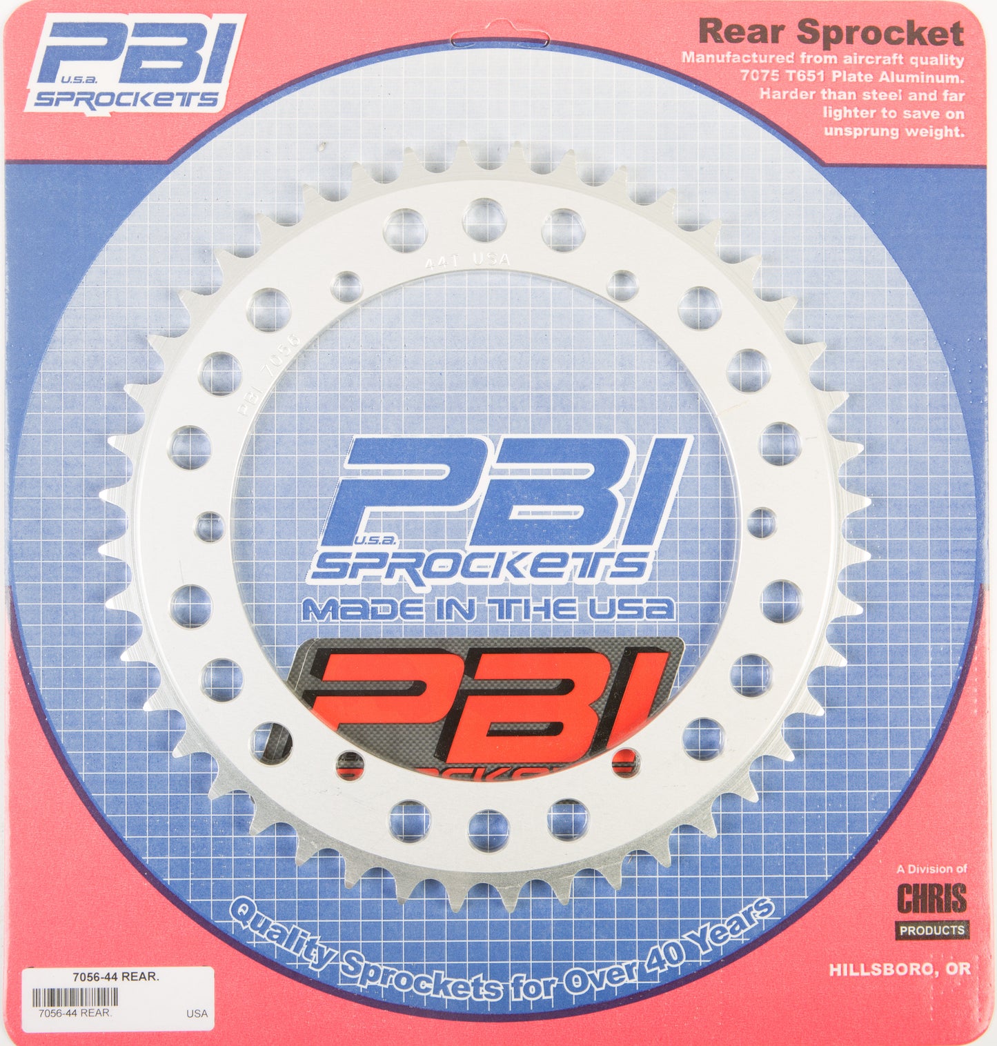 Rear Sprocket Aluminum 44t 520 Yam