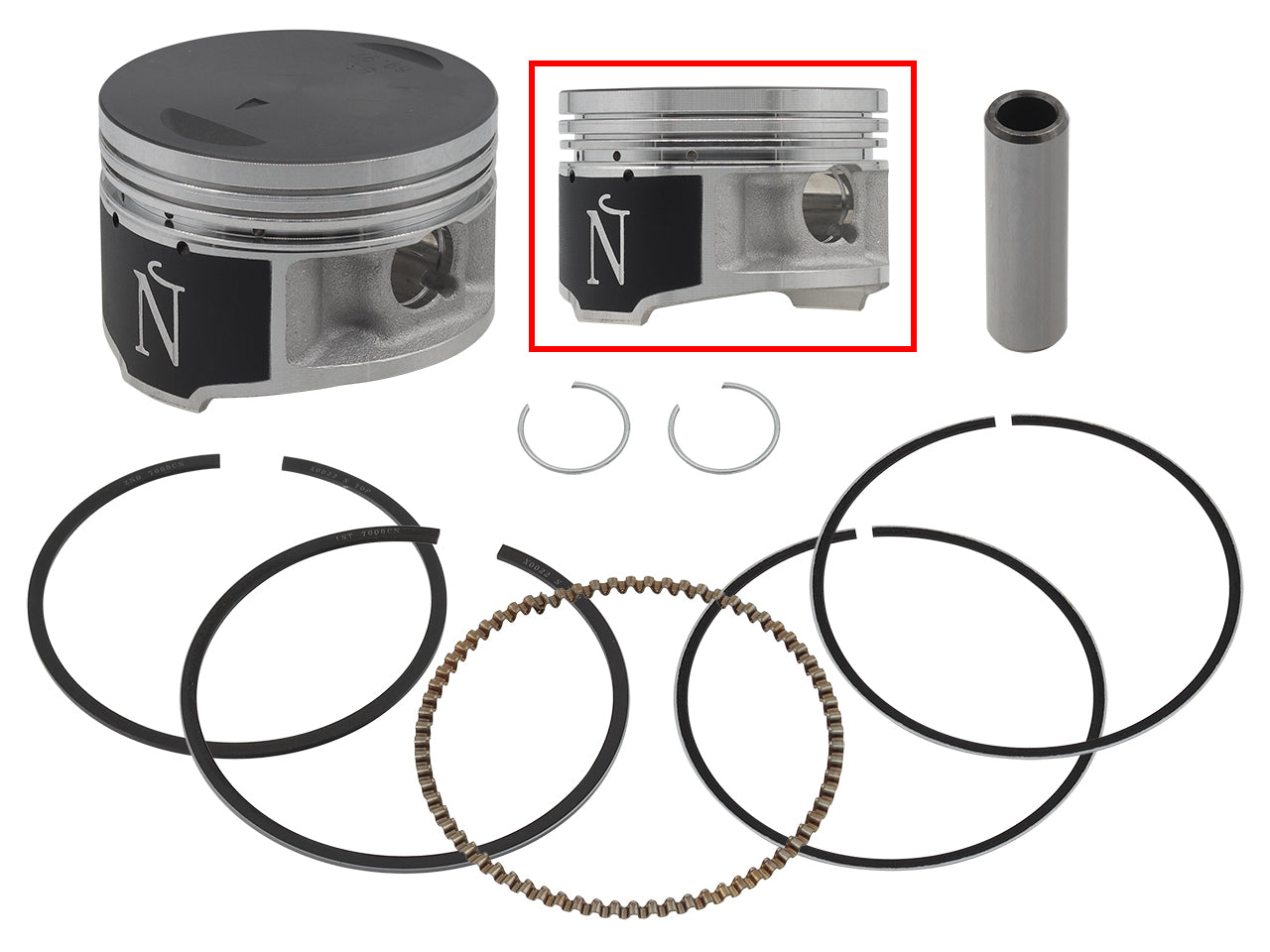 Piston Kit Nikasil Cyl 70.97/+1.0 Yam