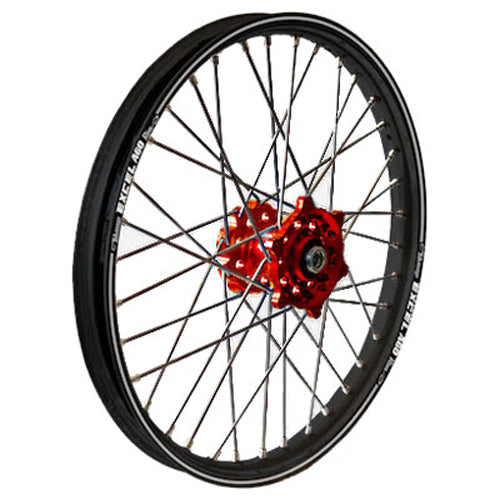 Rear Wheel 2.15 X 19 Red Hub Black Rim