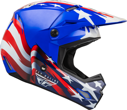 Youth Kinetic Patriot Helmet Red/White/Blue Ym