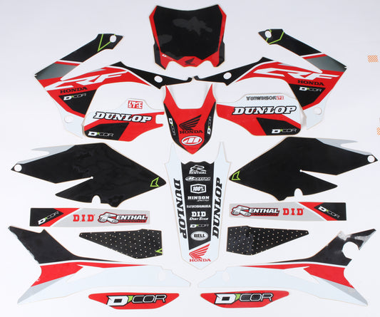 Honda Raceline Graphics Complete Kit Black