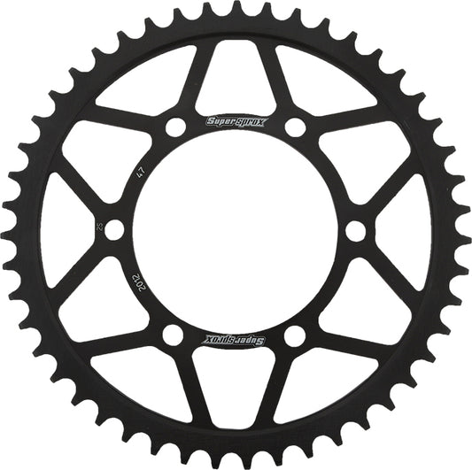 Rear Sprocket Steel 47t 525 Blk Tri
