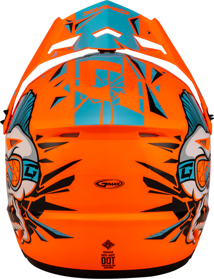 Youth Mx 46y Unstable Helmet Hi Vis Orange/Blue Yl