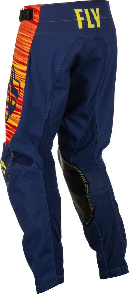 Youth Kinetic Wave Pants Navy/Yellow/Red Sz 18