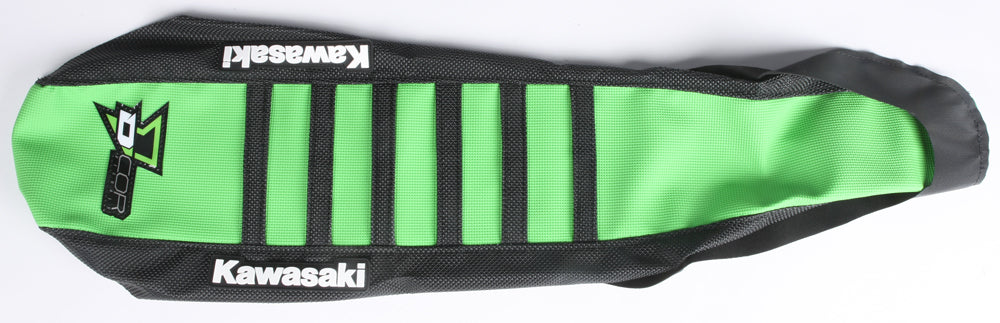 Seat Cover Black/Green W/Ribs
