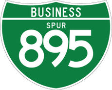 M1-3 Business Spur Shield Sign