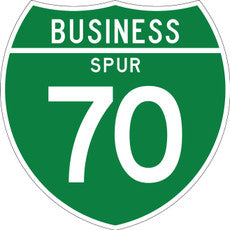 M1-2 Business Spur Shield Sign