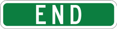 M4-12 END Route Marker Sign