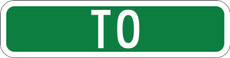 M4-13 TO Route Marker Sign