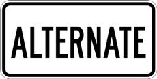 M4-1 ALTERNATE Route Marker Sign