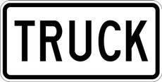 M4-4 TRUCK Route Marker Sign