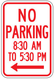 R7-2 No Parking Time