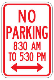 R7-2 No Parking Time