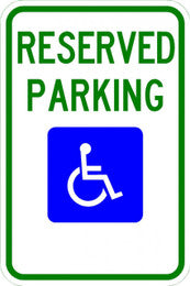 R7-8 Reserved Handicap Parking