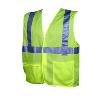 Class 2 Safety Vest "Hook & Loop" w/Pocket