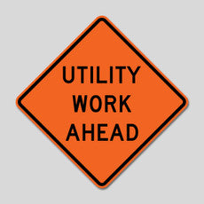 W21-7 UTILITY WORK AHEAD