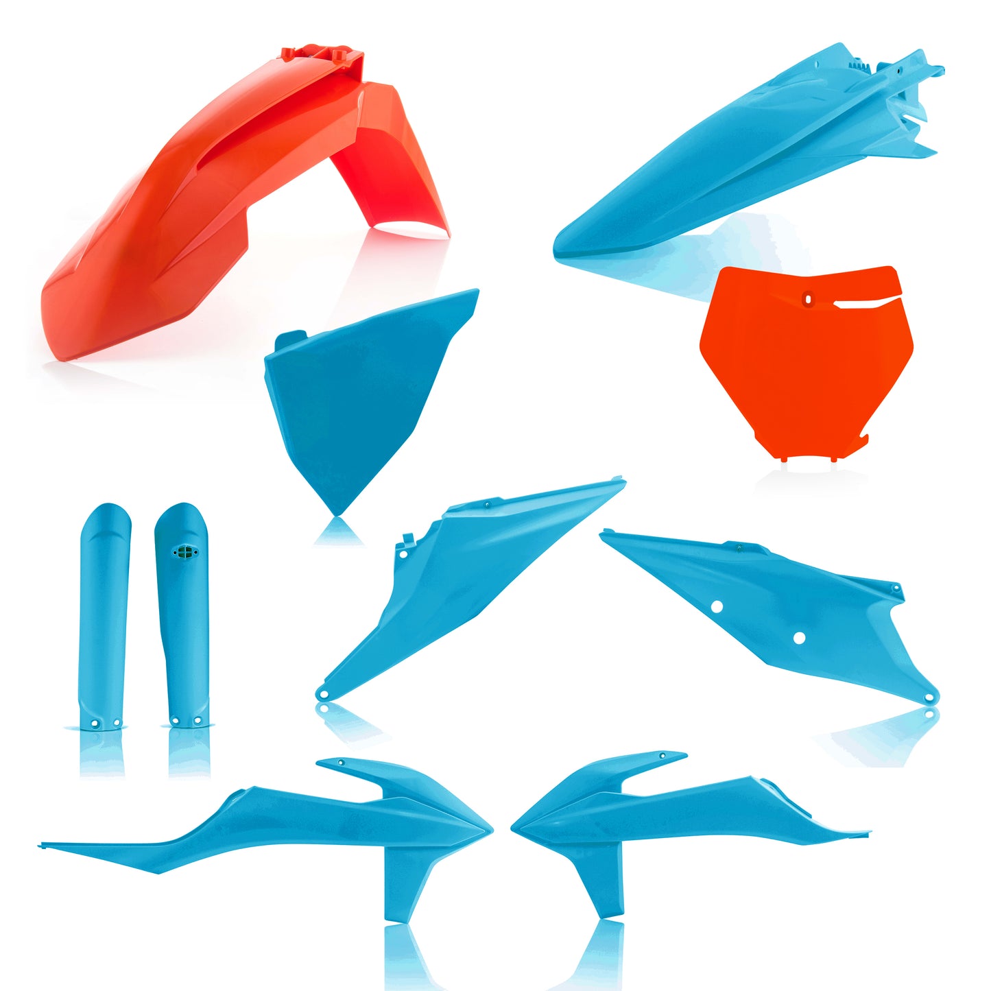 Full Plastic Kit Orange/Blue
