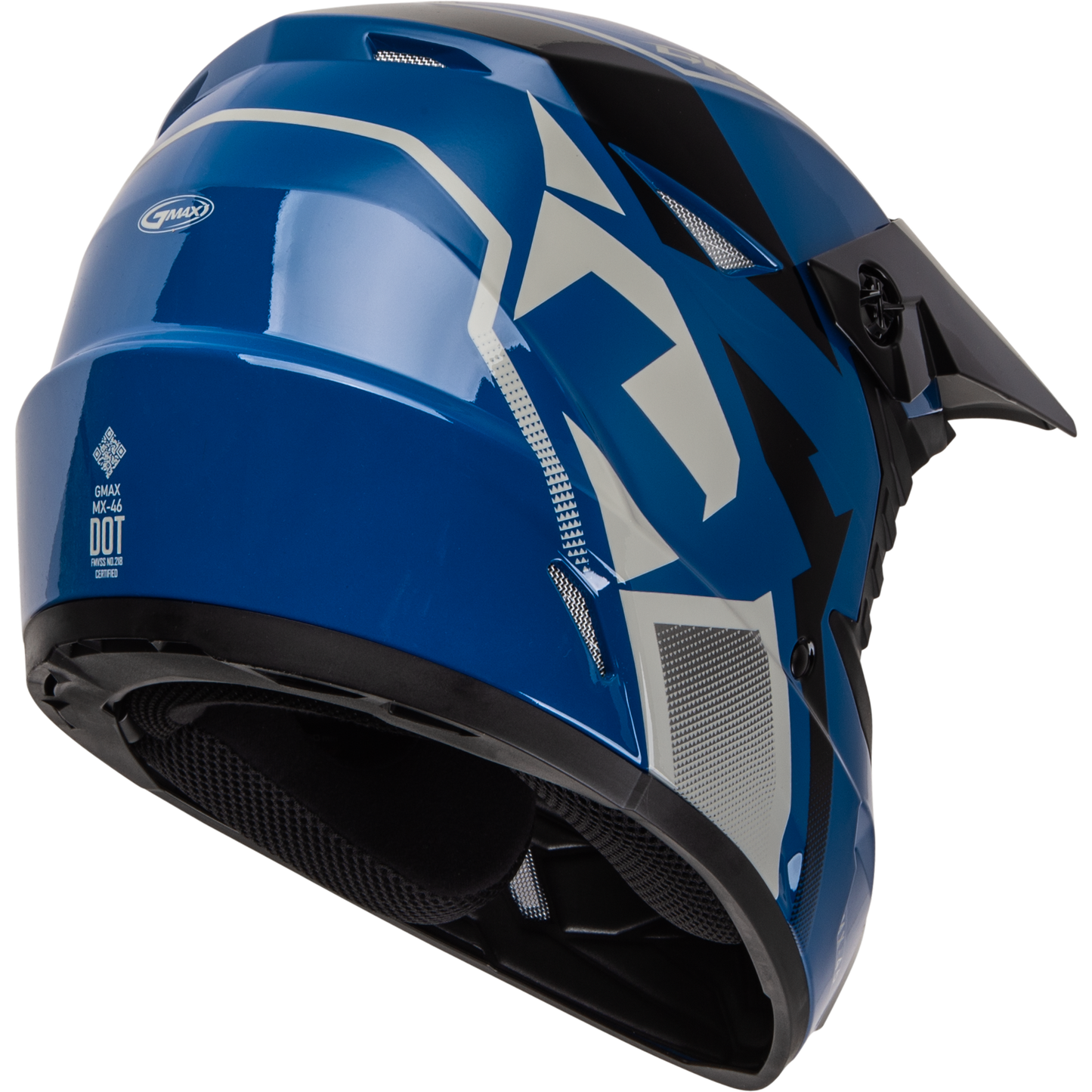 Mx 46 Compound Helmet Blue/Black/Grey Yl