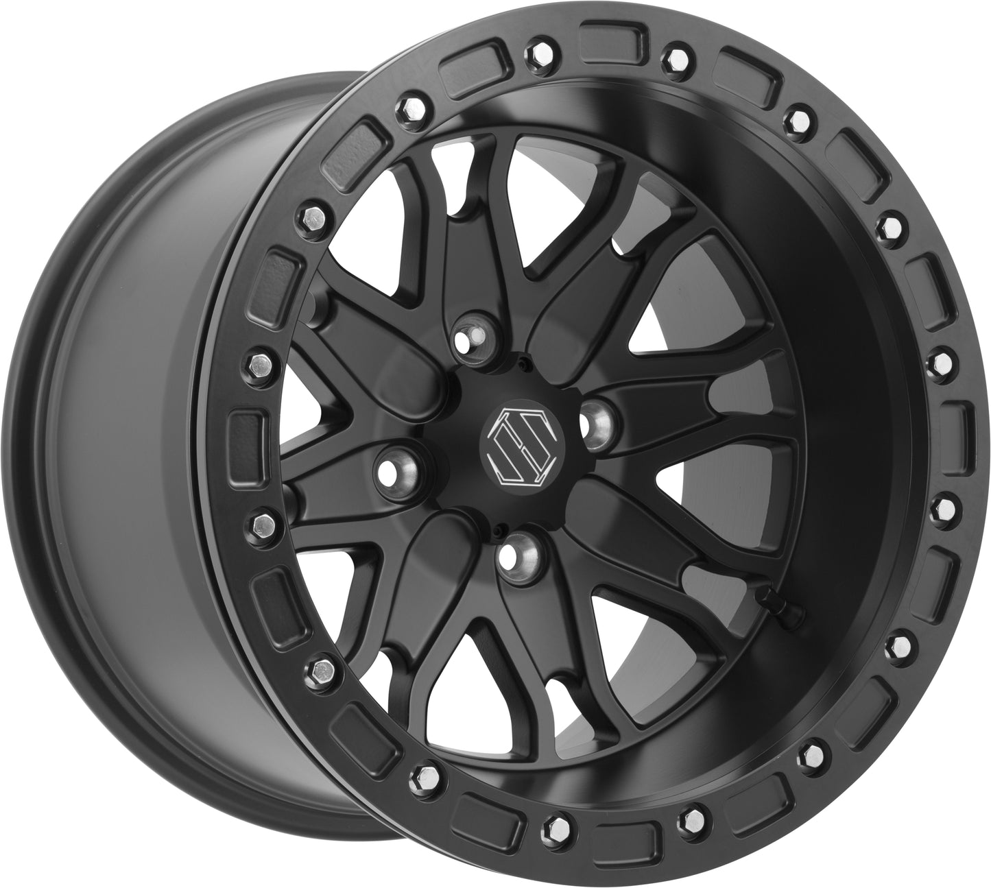 Rptr Matte Blk 15x8 4+4 4/110