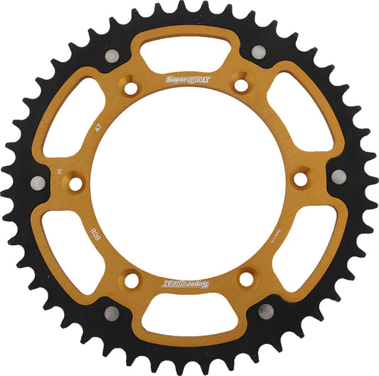 Rear Stealth Sprocket Alu/Stl 47t 520 Gld Kaw/Suz