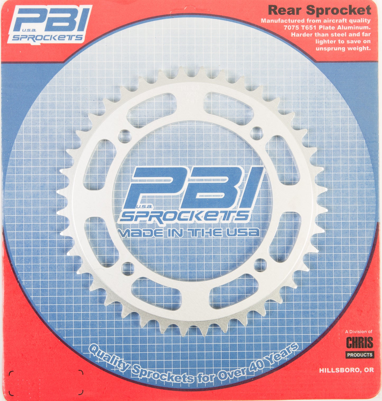 Rear Sprocket Aluminum 40t 520 Yam