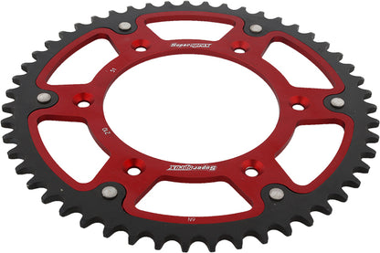 Rear Stealth Sprocket Alu/Stl 51t 520 Red Hon