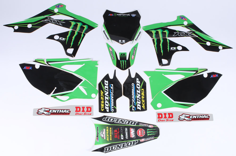 16 Monster Kaw Complete Graphic Kit Black