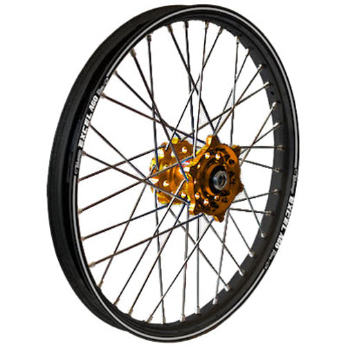 Front Wheel 1.60 X 21 Gold Hub Black Rim