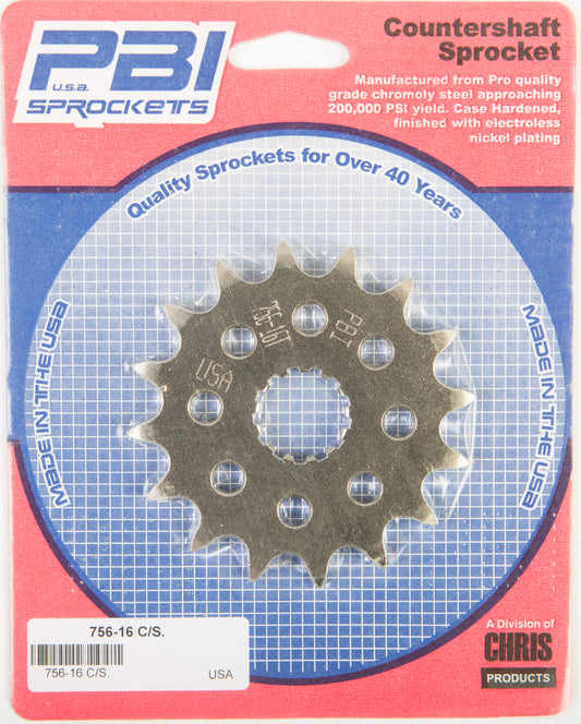 Front Cs Sprocket Steel 16t 520 Kaw/Suz/Yam