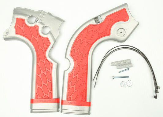 X Grip Frame Guard Silver/Red