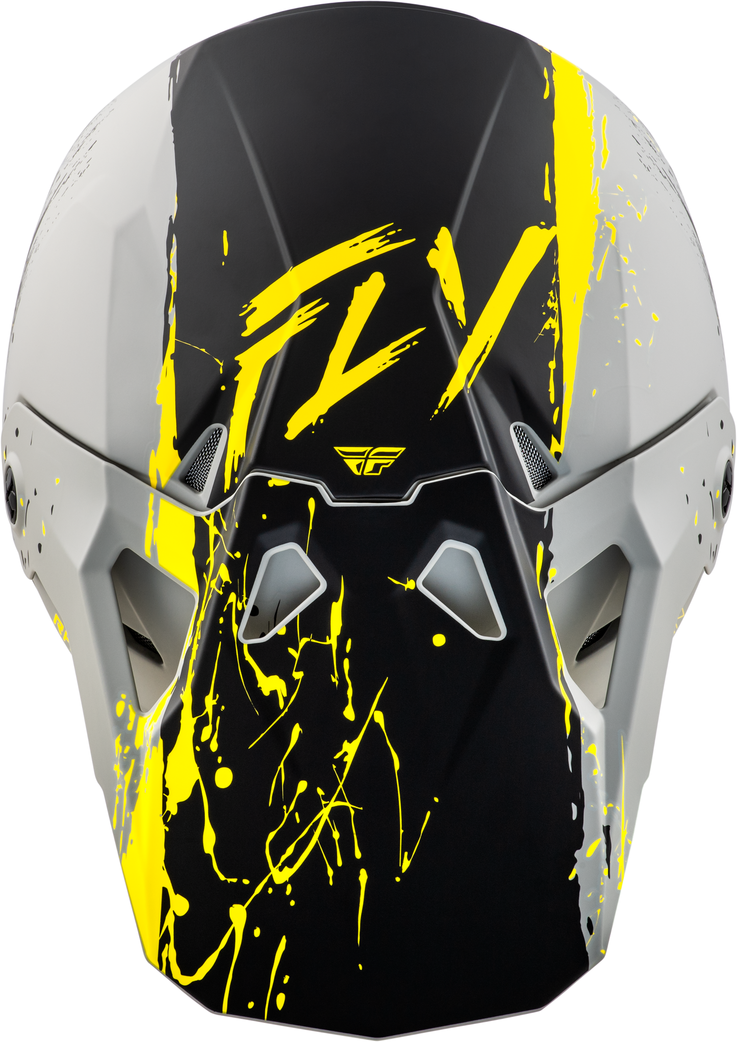 Youth Formula Cp Manic Helmet Matte Grey/Black/Yellow Yl