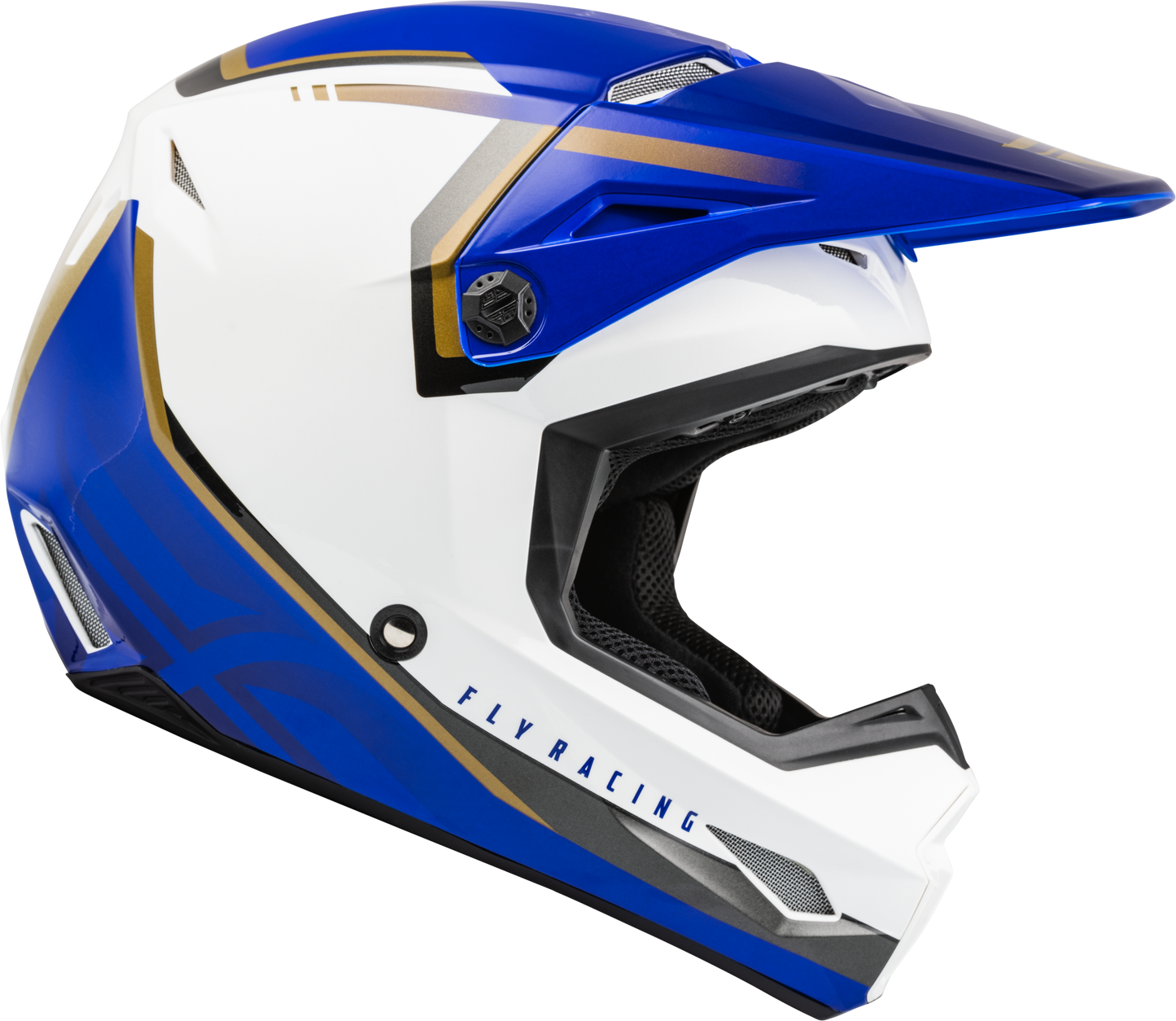 Youth Kinetic Vision Helmet White/Blue Ym