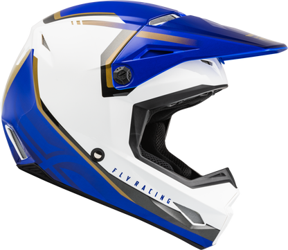 Youth Kinetic Vision Helmet White/Blue Ym