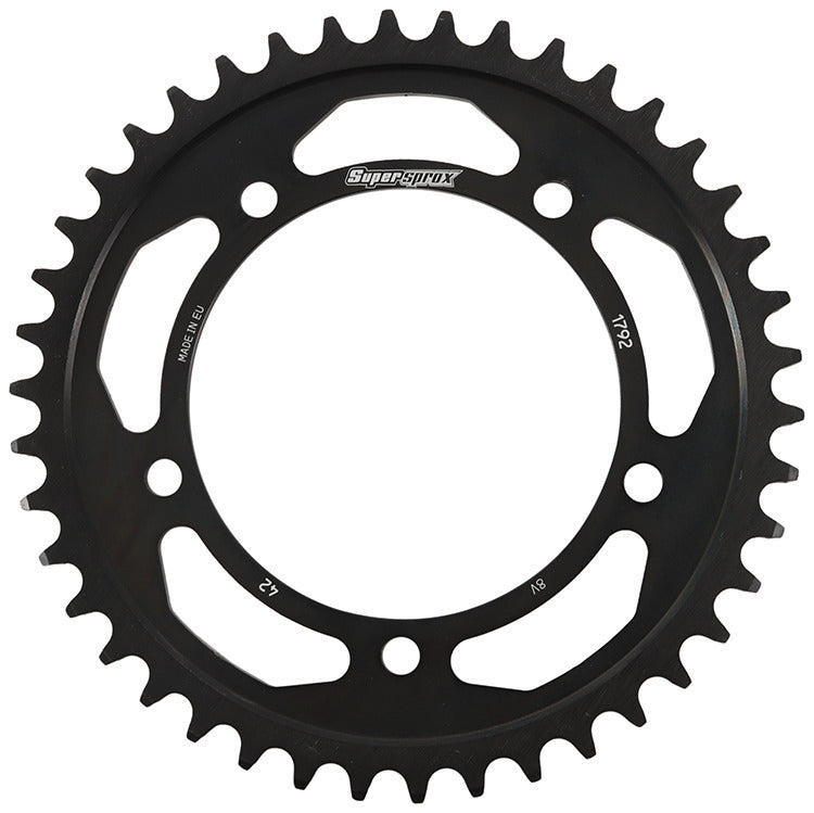 Rear Edge Sprocket Steel 42t 525 Blk Hay/Suz/Tri