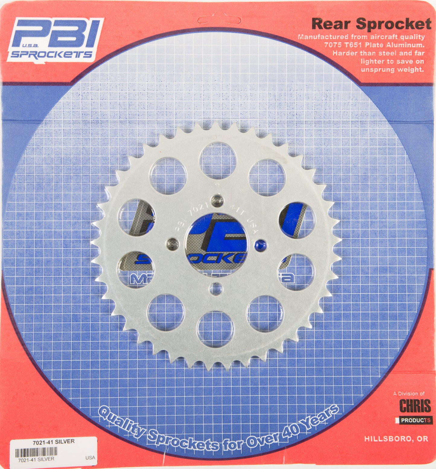 Rear Sprocket Aluminum 41t 420 Yam