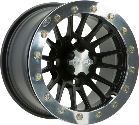 Sd Beadloc Blk 12x7 5+2 4/110 Polished Ring