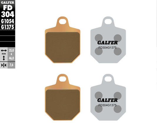 Brake Pads Sintered Ceramic Fd304g1375