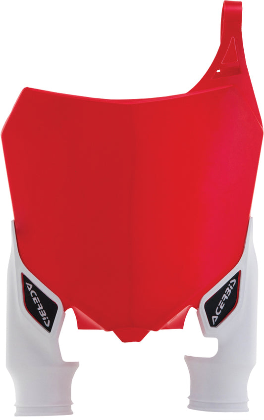 Front Number Plate Red/White