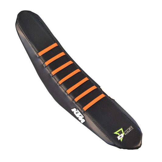Seat Cover Black Orange Ribs Ktm Sx/F 125 450