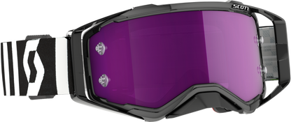 Prospect Racing Goggle Blk/ Wht Purple Chrome Works