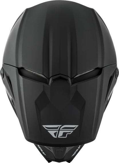 Youth Kinetic Solid Helmet Matte Black Ym